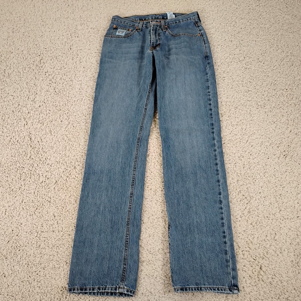 Cinch Jeans Mens 30x36 Blue Denim White Label MB92834003 Cowboy Western Faded